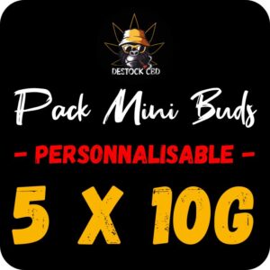 pack cbd mini buds personnalisable 5x10g
