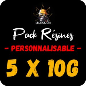 pack cbd résines personnalisable 5x10g