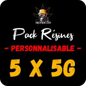 pack cbd résines personnalisable 5x5g