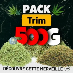 Pack Trim 500g CBD au choix - Mix de 5 variétés x 100g - Nouvelle récolte 2026 Destock CBD