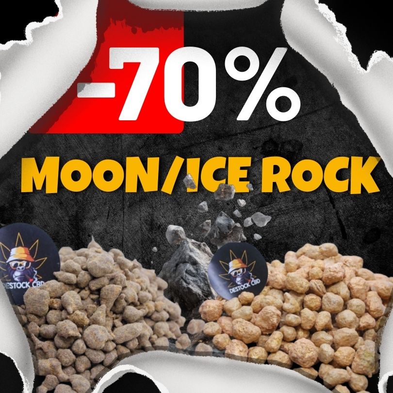 Moon rock et ice rock CBD à -70% pour le Black Friday chez Destock CBD