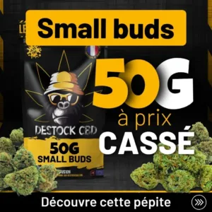 Achat fleurs CBD Small Buds format 50g - Sélection de variétés récolte 2026 au meilleur prix